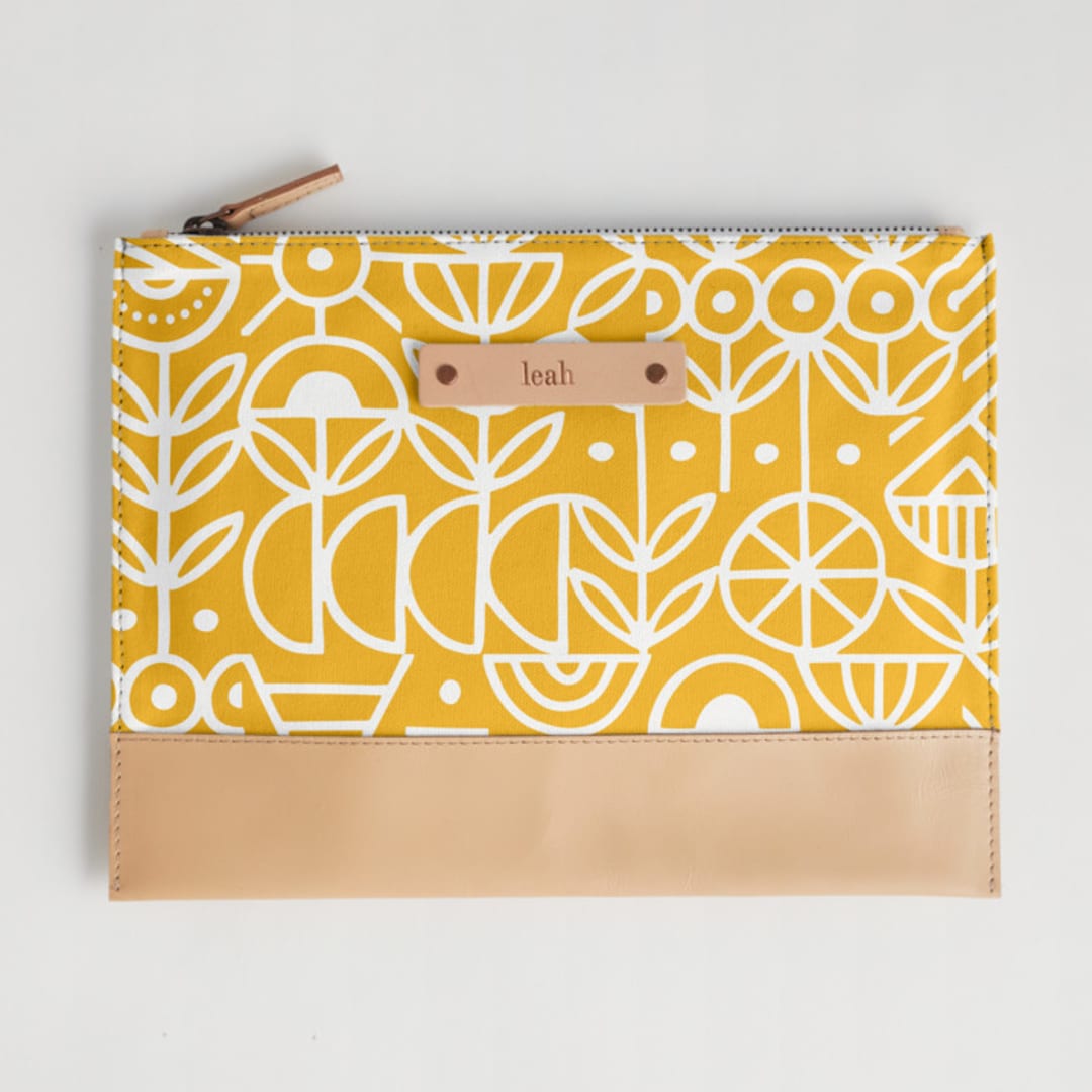 "Deconstruct" - Casual Clutch in Mustard by Michelle Taylor - Casual Clutch