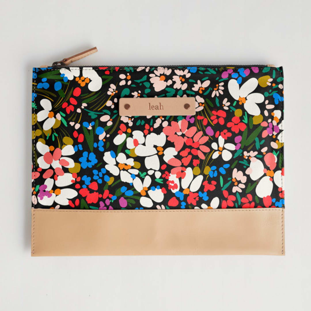 "garden club" - Casual Clutch in Roses by Angela Marzuki - Casual Clutch