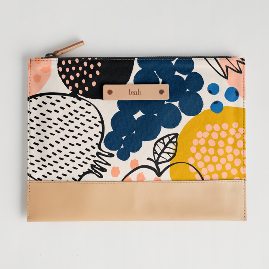 "Farmer's Market" - Casual Clutch in Herb by Iveta Angelova - Casual Clutch