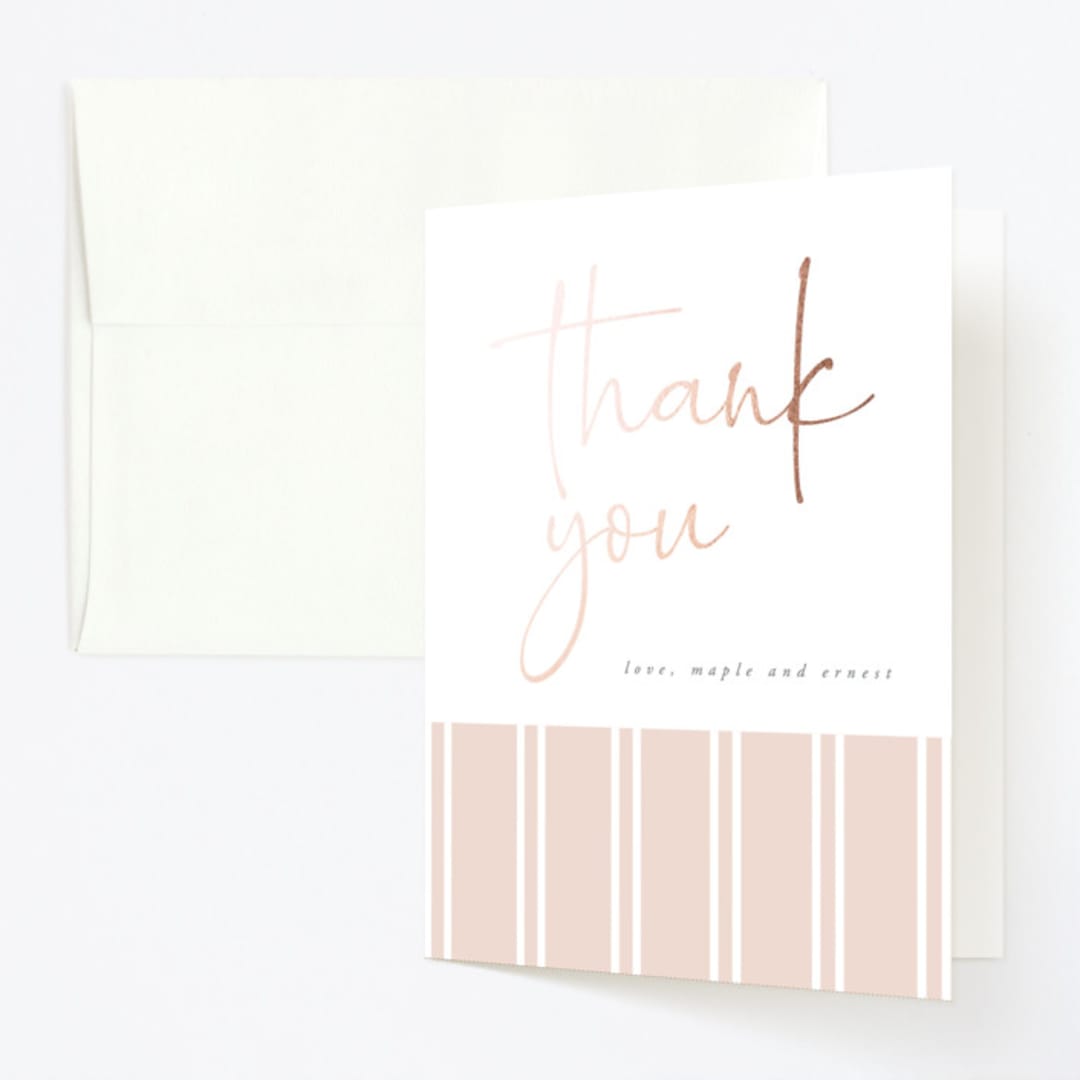 "Hello Hello" - Children's Birthday Party Thank You Cards in Snow by David Michuki - Front