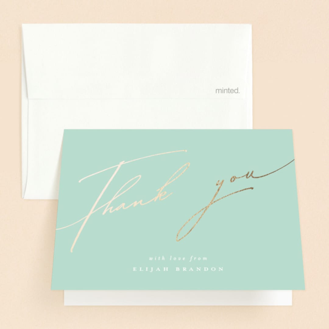 "Precious" - Baptism and Christening Thank You Cards in Cloud by Vera Lim - Front