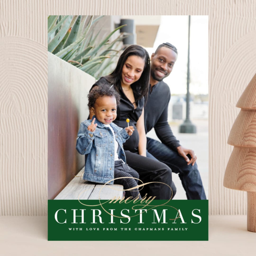 "Simple Elegance" - Holiday Cards in Forest by Jessica Williams - Front