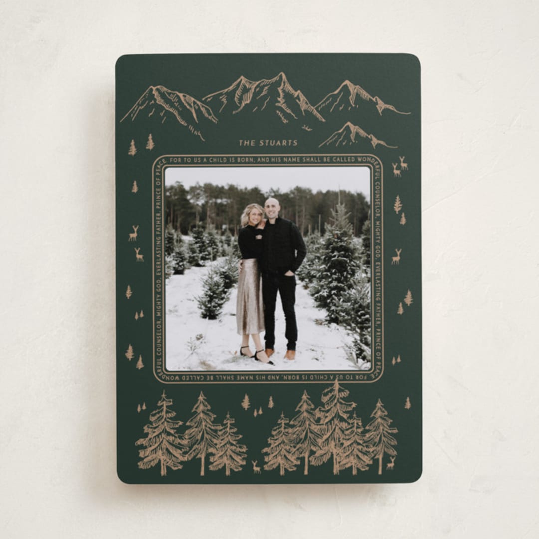 "The Heaven and Nature Sing" - Holiday Cards in Pine by Sherley Ferreira - Front