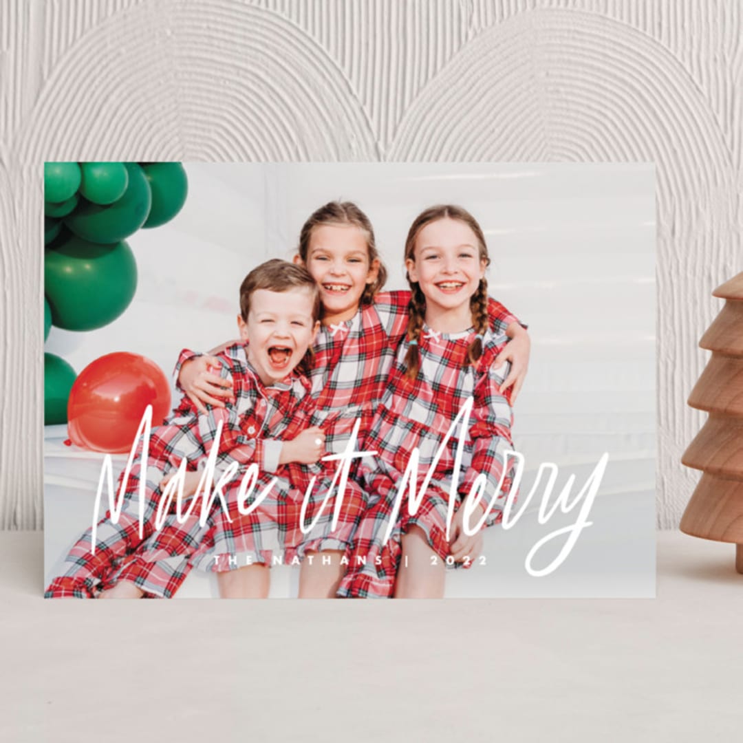 "Merry Makers" - Holiday Cards in Snow by Snow and Ivy - Front