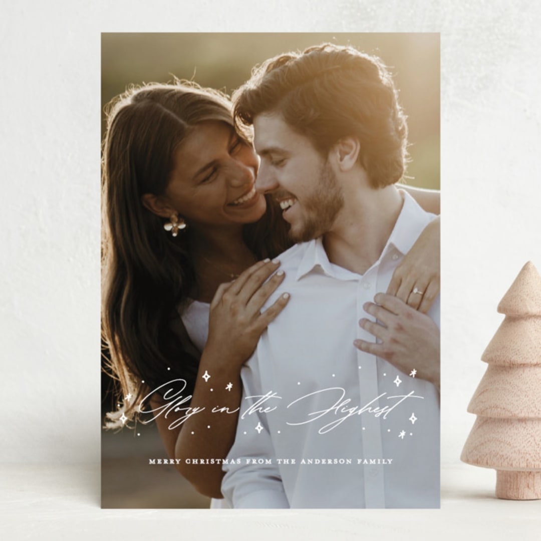 "All to God Glory in the Highest" - Holiday Cards in Starlight by Leah Ragain - Front