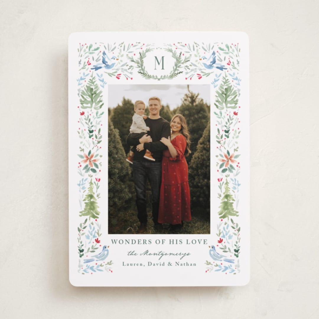 "Wonders of Nature" - Holiday Cards in Wreath by Petra Kern - Front