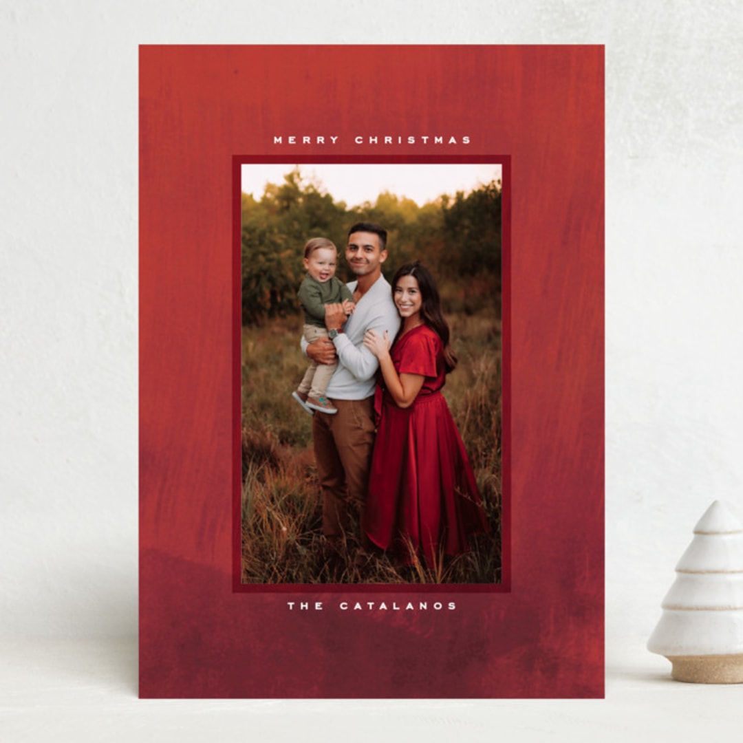 "brushed texture" - Holiday Cards in Manzanita by Kamala Nahas - Front