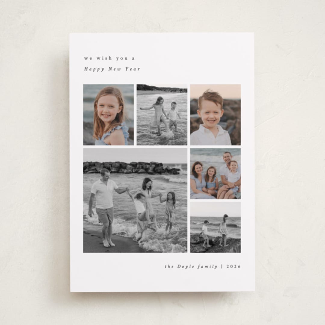 "Editorial" - Holiday Cards in Snow by Emily Sabol Goss - Front