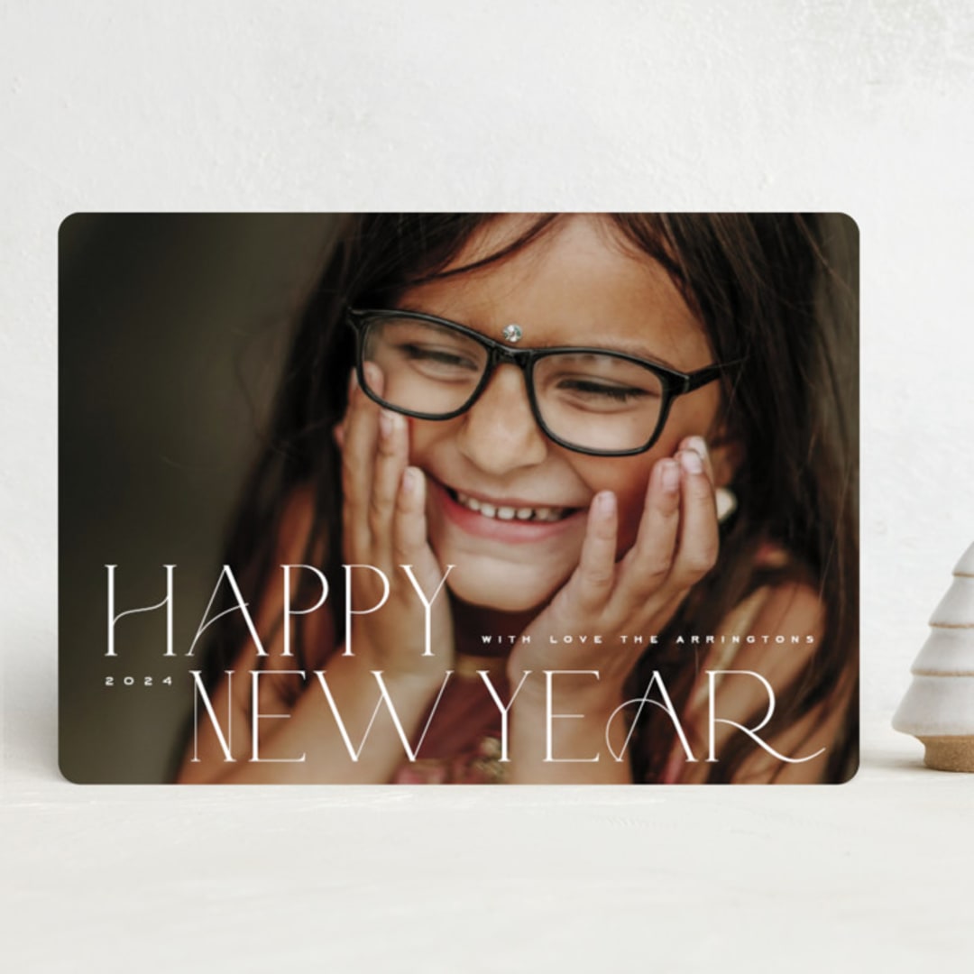 "Folio" - Holiday Cards in Snow by Kristie Kern - Front