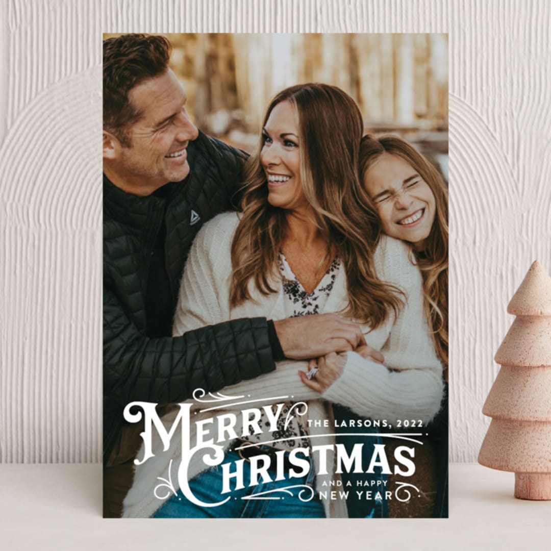 "Christmas Traditions" - Holiday Cards in Snowflake by Jill Means - Front