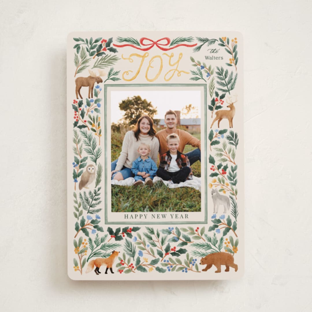 "wild forest" - Holiday Cards in Pine by Elly - Front