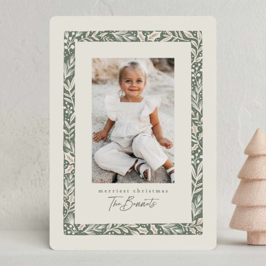 "foraged frame" - Holiday Cards in Pine by Karidy Walker - Front