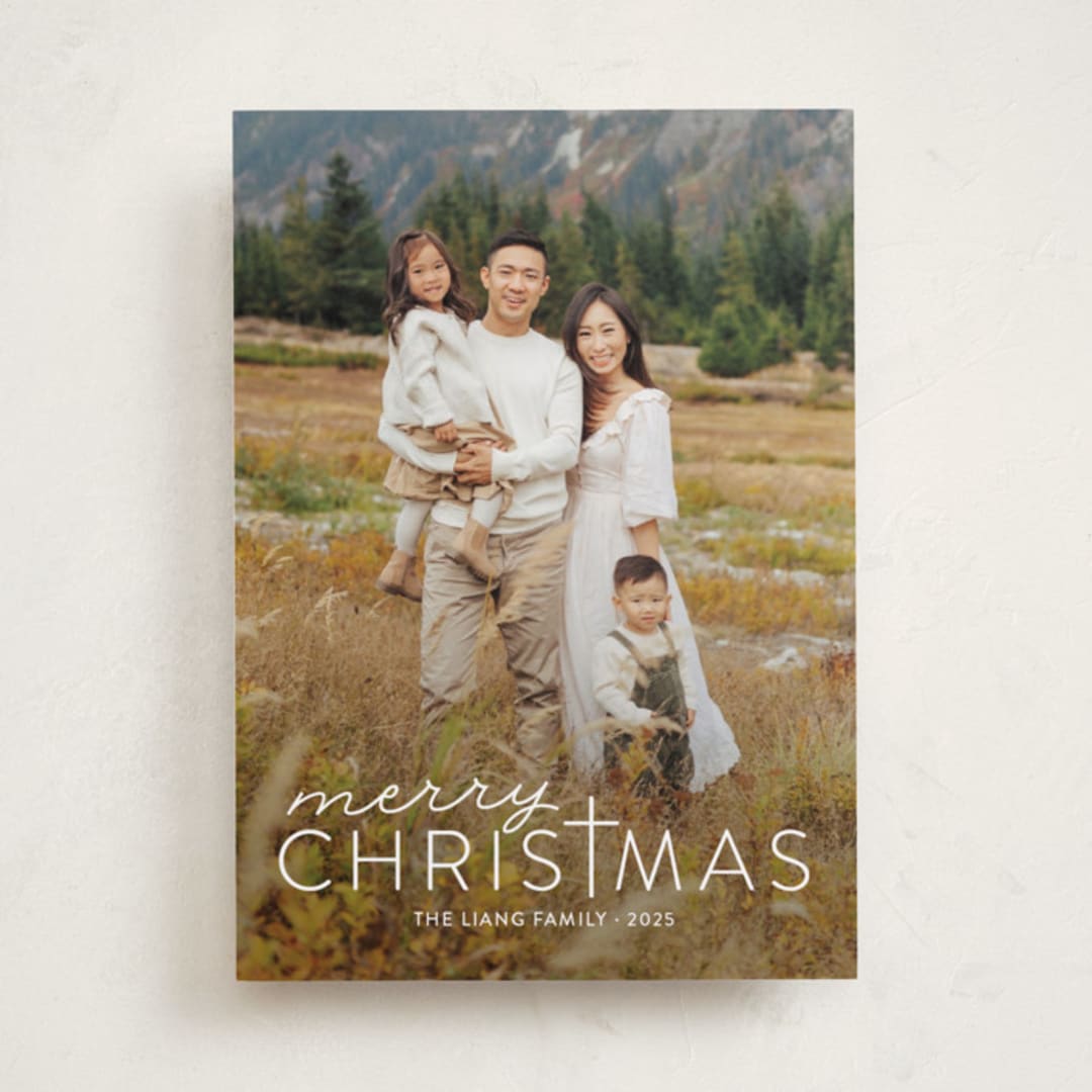 "Merry Crossmas" - Holiday Cards in Snow by Sarah Brown - Front