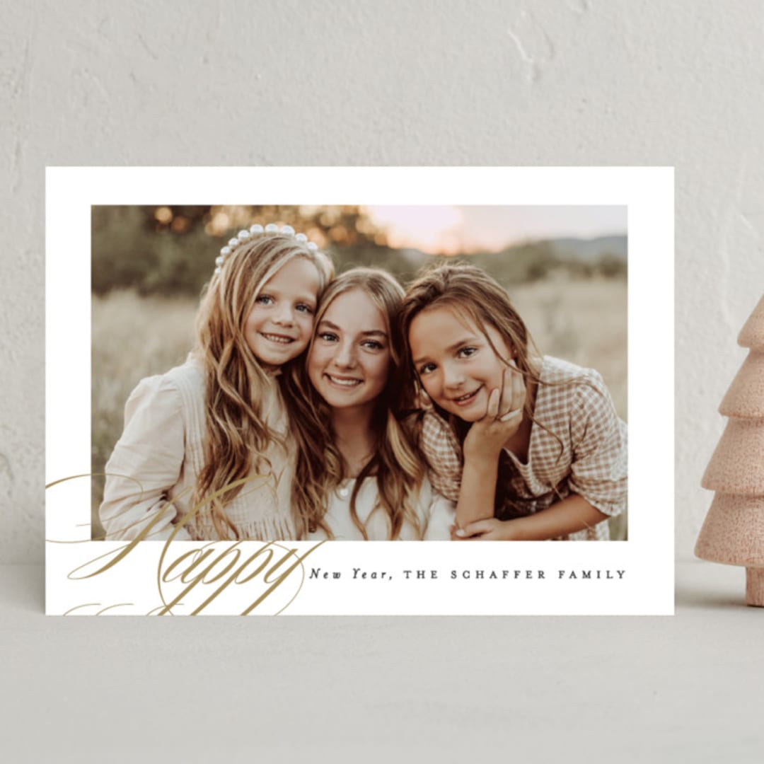 "Golden Joy" - Holiday Cards in Caramel by Brooke Chandler - Front