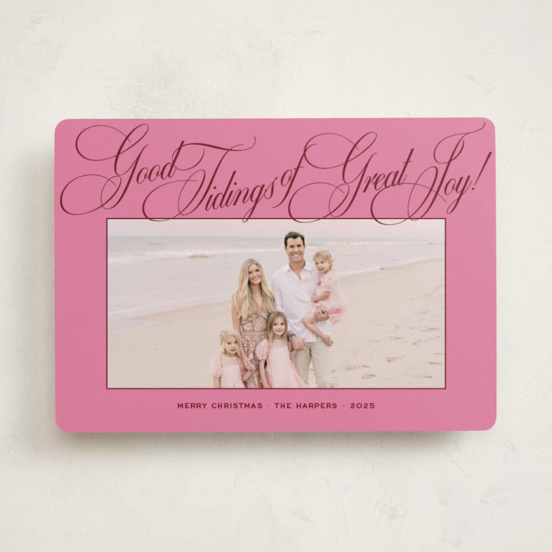 "Praline" - Holiday Cards in Gumdrop by Megan Davis - Front