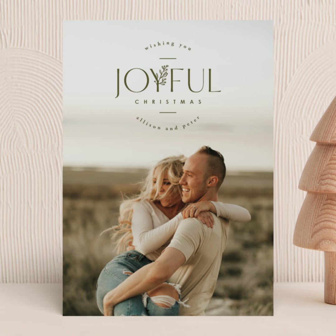 "little plant" - Holiday Cards in Sage by Anastasia Makarova - Front