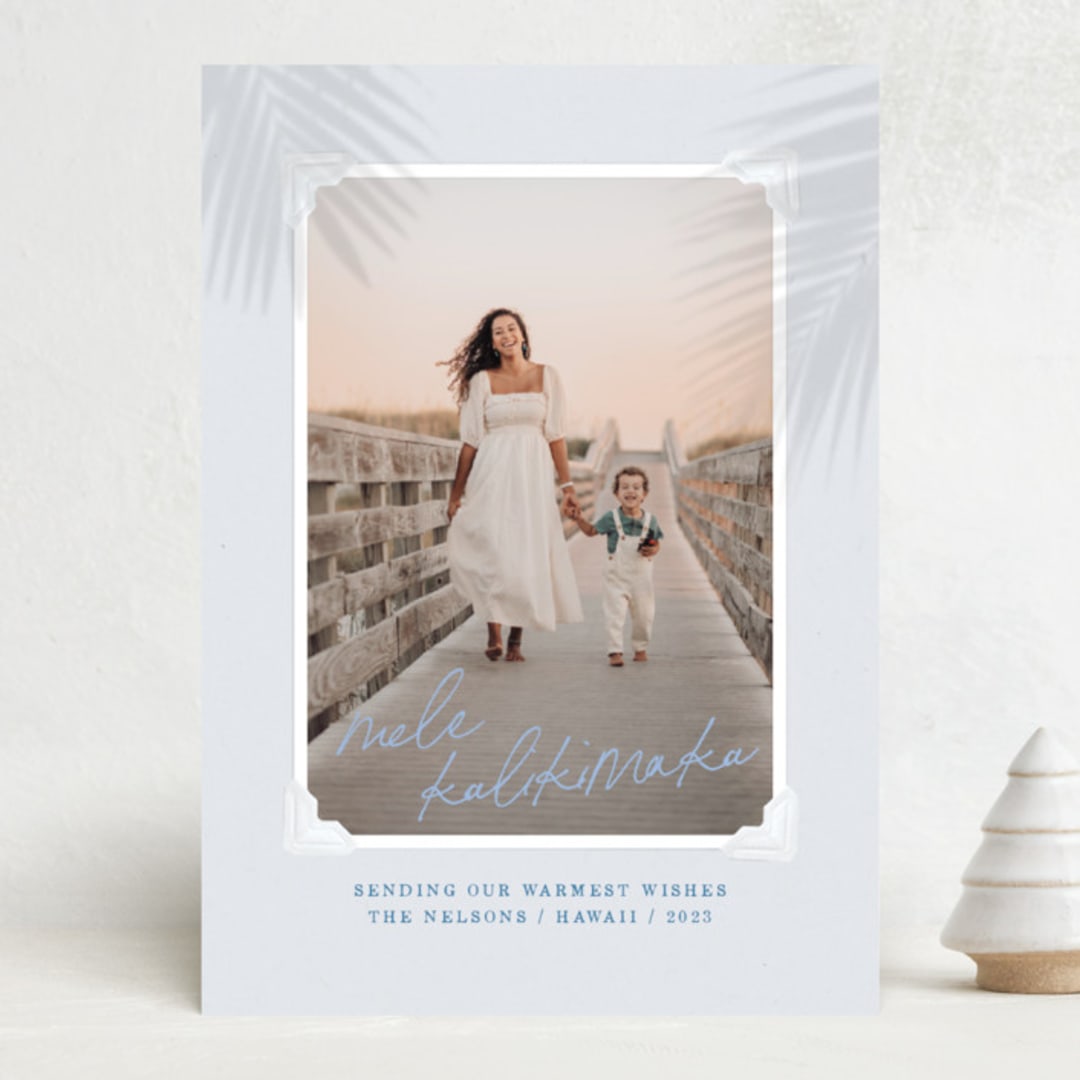 "Christmas Vacay" - Holiday Cards in Sky by Design Lotus - Front