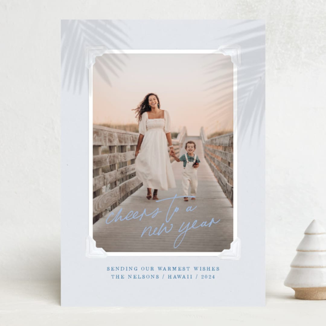 "Christmas Vacay" - Holiday Cards in Sky by Design Lotus - Front