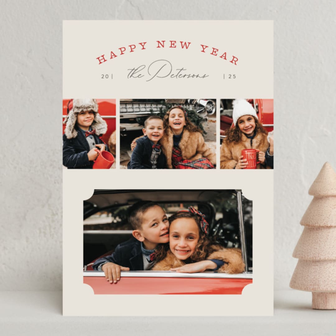 "Joyous Mix" - Holiday Cards in Buttercream by Michelle Taylor - Front