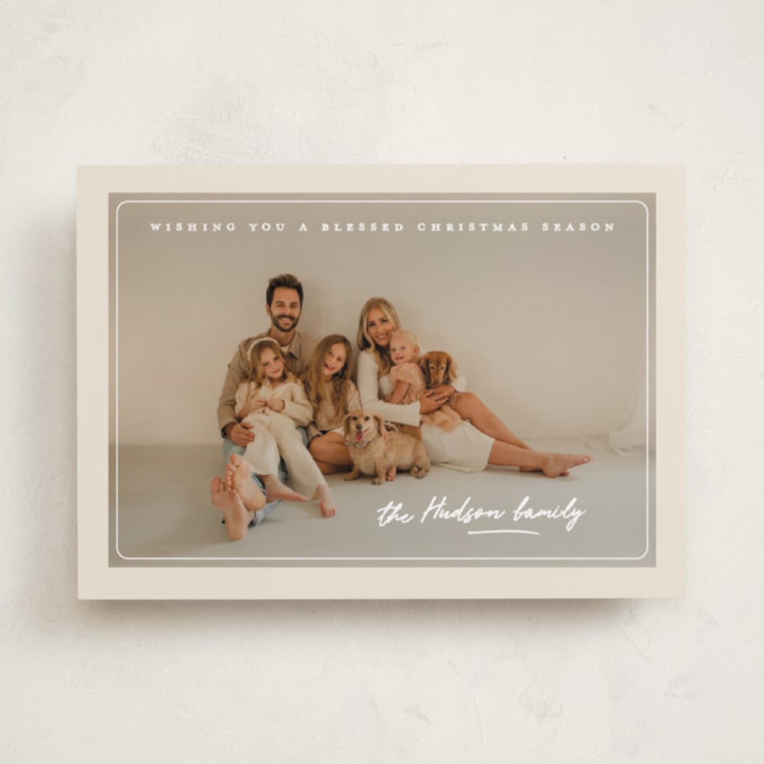 "cover" - Holiday Cards in Vanilla by Creo Study - Front