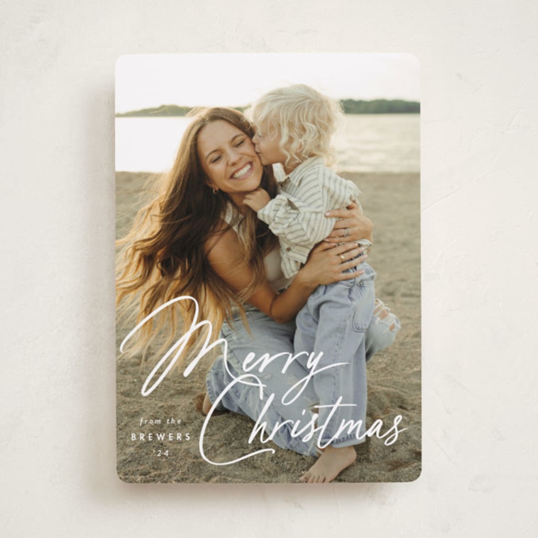 "Bright Day" - Holiday Cards in Snow by Amy Kross - Front