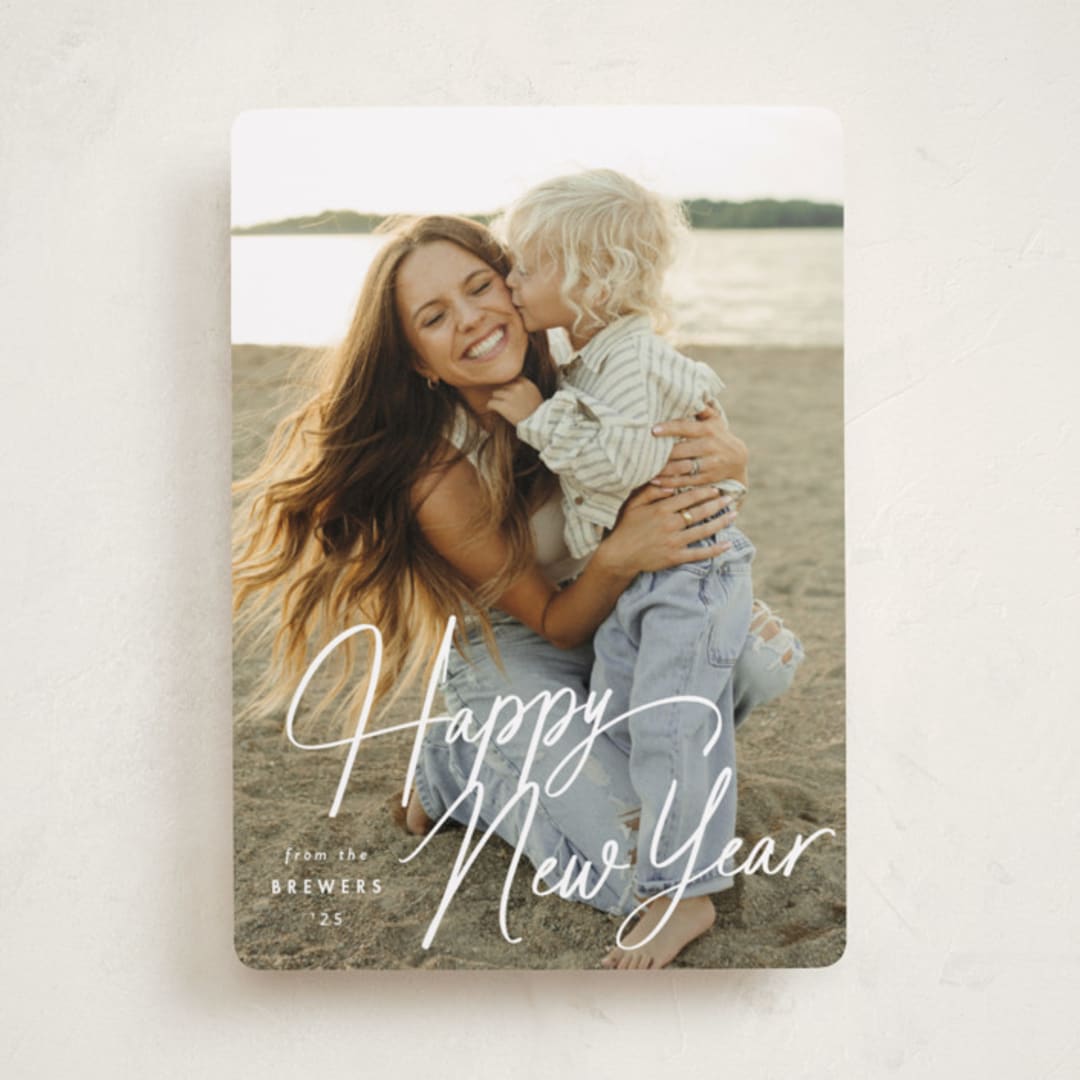 "Bright Day" - Holiday Cards in Snow by Amy Kross - Front
