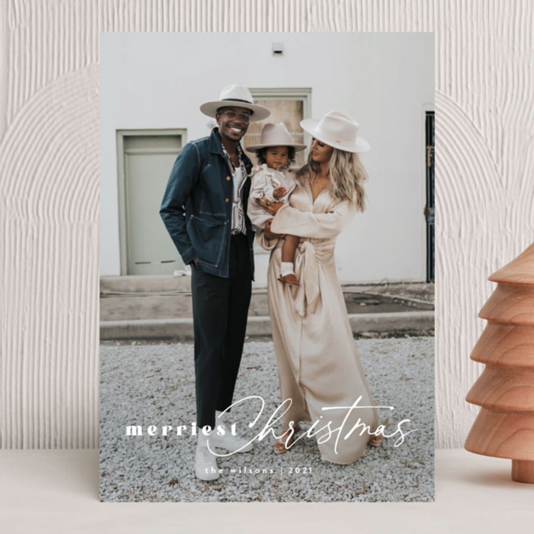 "Abiding" - Holiday Cards in Frost by Jennifer Wick - Front