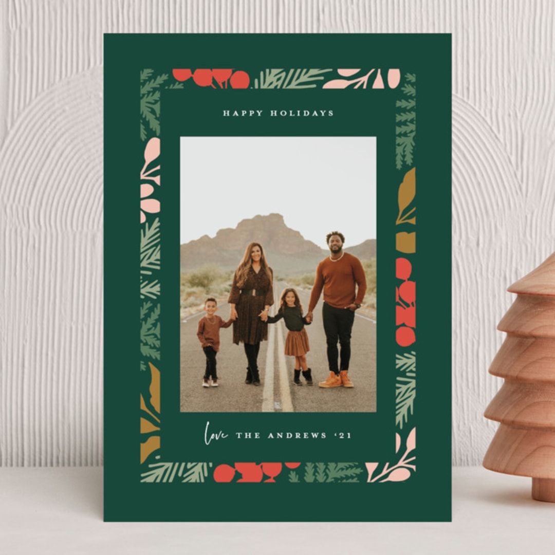 "Bright Season" - Holiday Cards in Evergreen by Michelle Taylor - Front