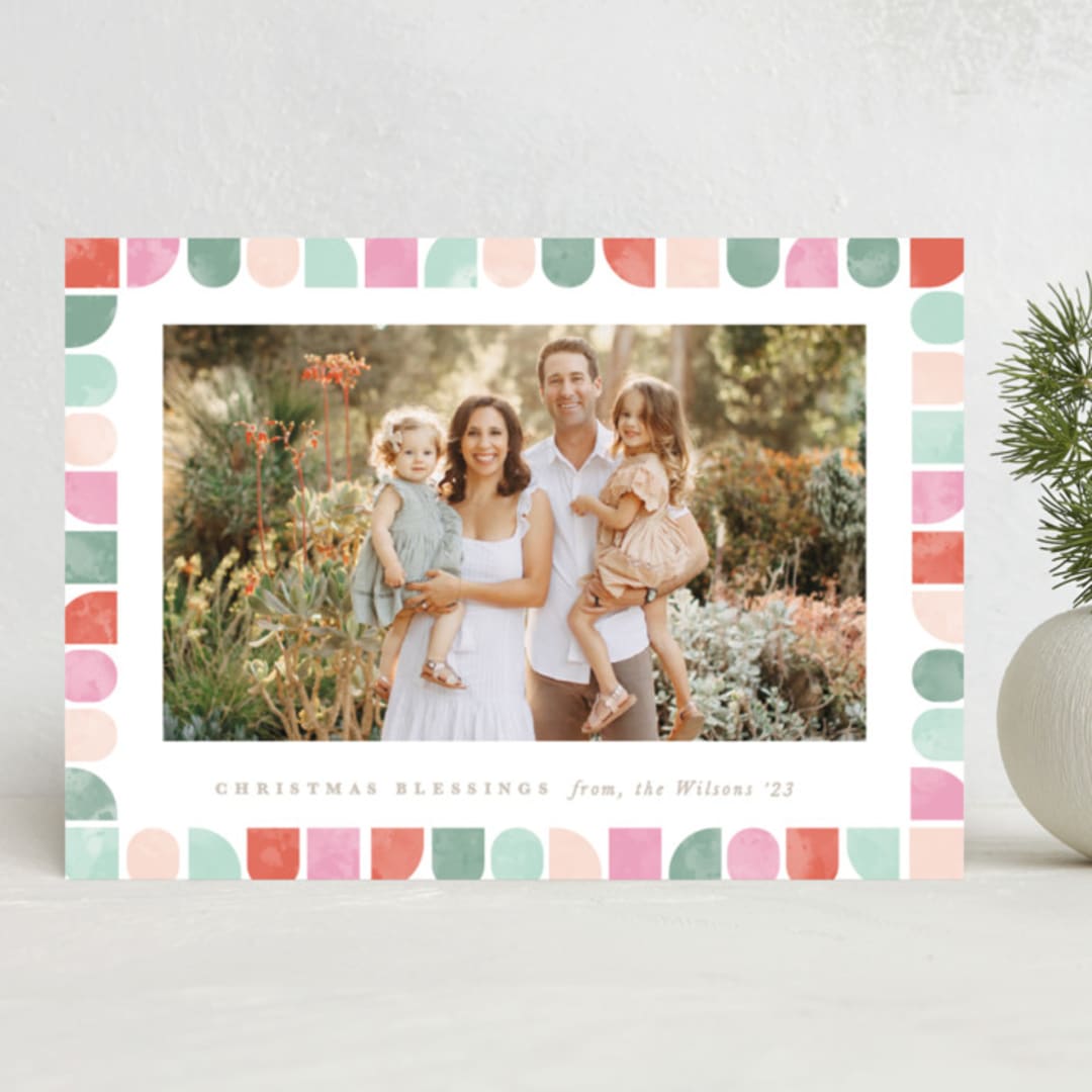 "Retro Shapes" - Holiday Cards in Mixed Gummies by Creo Study - Front