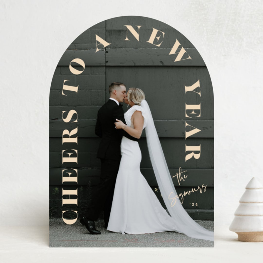 "Styled Arch" - Holiday Cards in Cookie Dough by Mansi Verma - Front