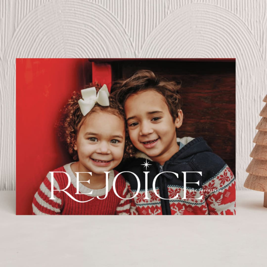 "Glimmer" - Holiday Cards in Frost by Jessica Williams - Front