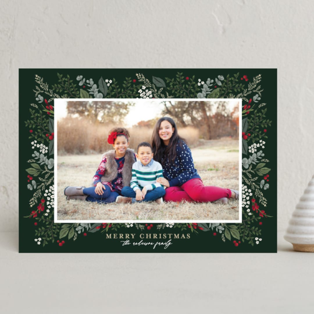 "Classic Christmas" - Holiday Cards in Balsam Fir by Susan Moyal - Front