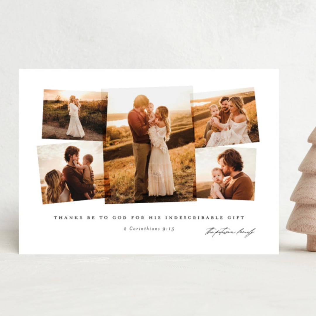 "Thanks Be to God" - Holiday Cards in Snowfall by Amy Payne - Front
