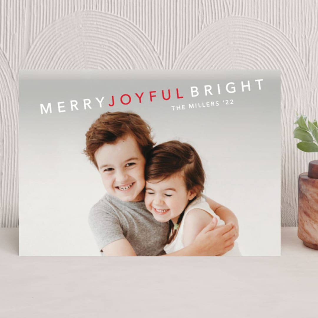 "Ticking Turn" - Holiday Cards in Snow by Amy Kross - Front