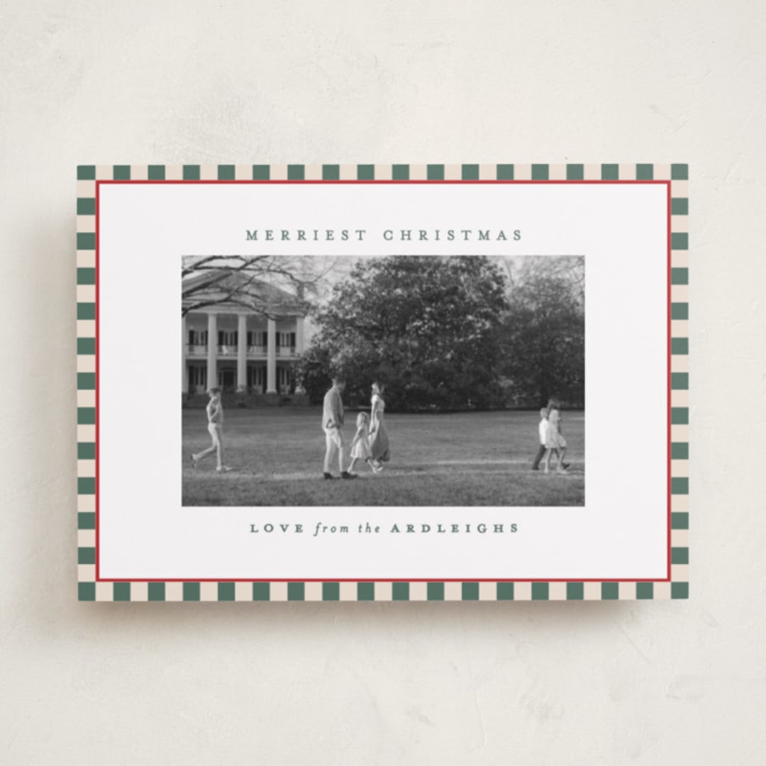 "The Charleston" - Holiday Cards in Spruce by Kristie Kern - Front