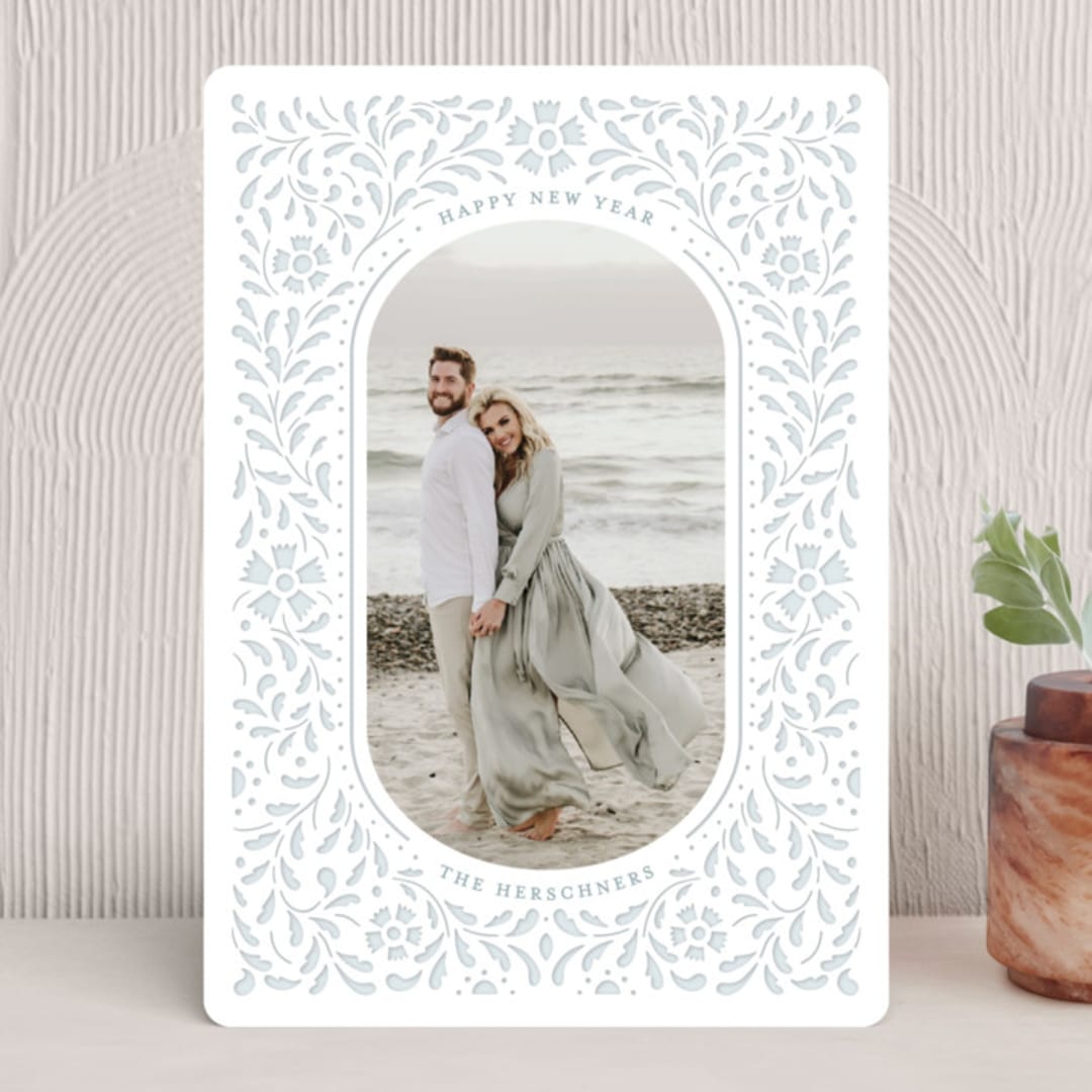 "Victoria" - Holiday Cards in Sky by Meagan Christensen - Front