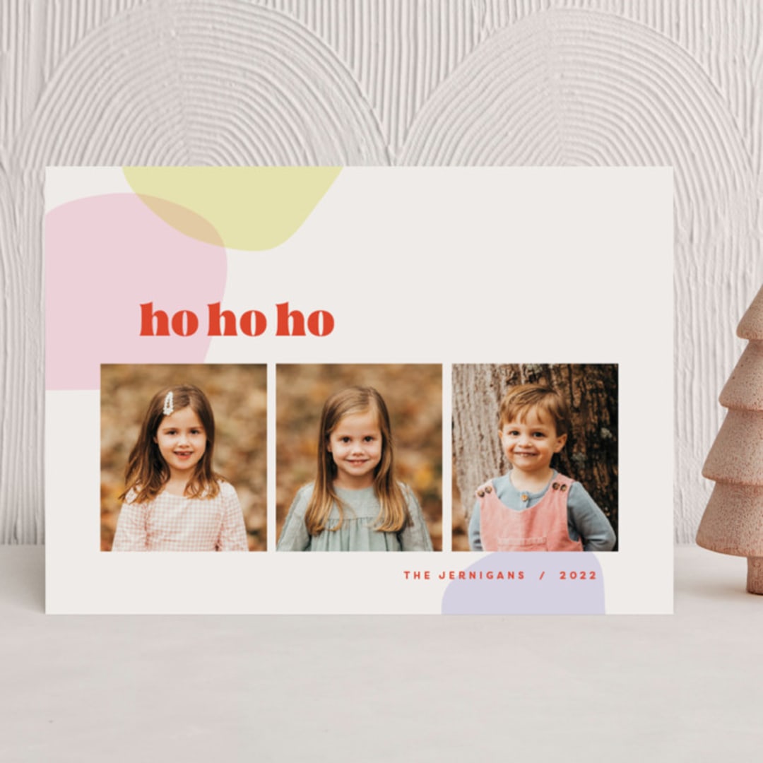 "Gum Drops" - Holiday Cards in Sugar Plum by Merian - Front