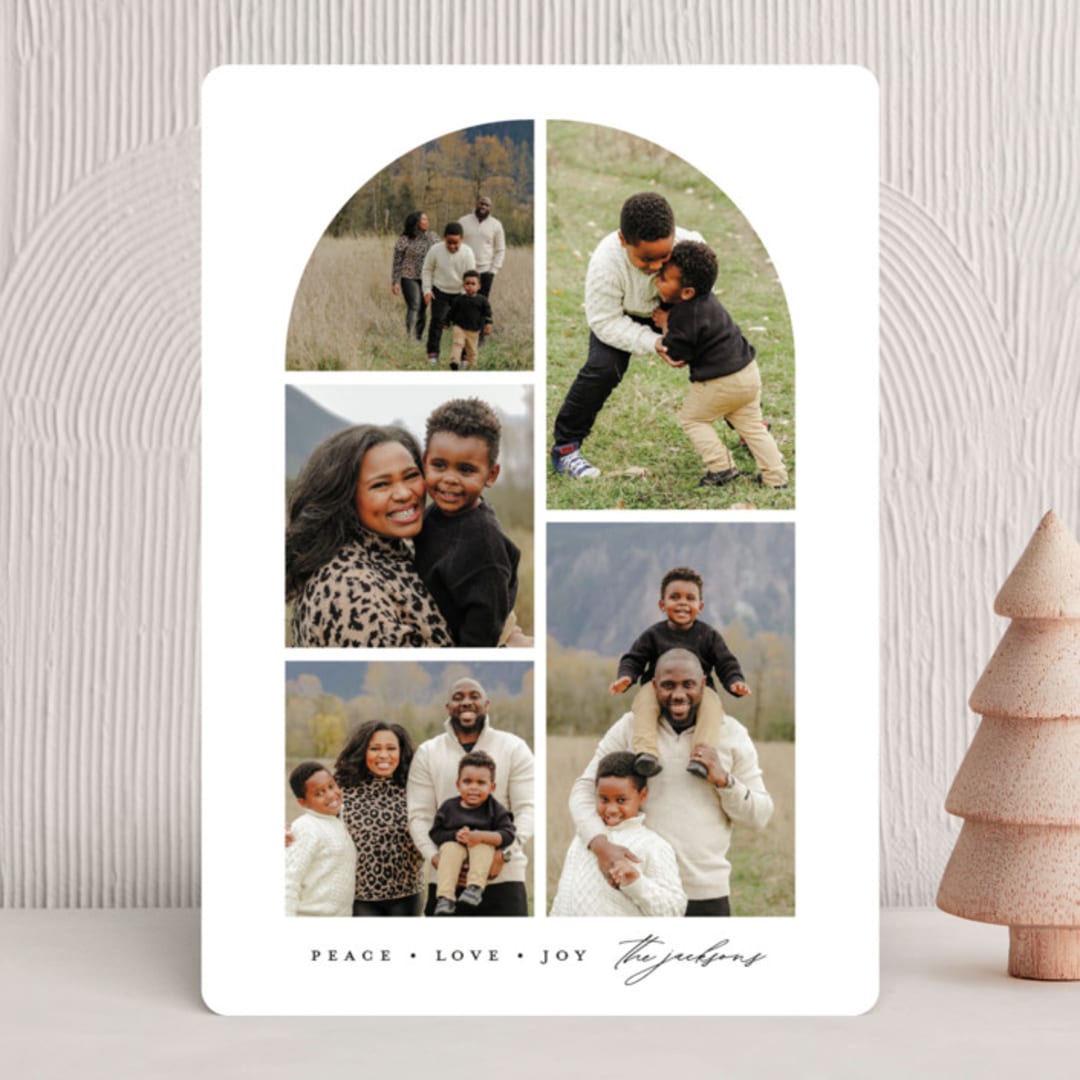 "Puzzle" - Holiday Cards in Frost by Lauren Chism - Front