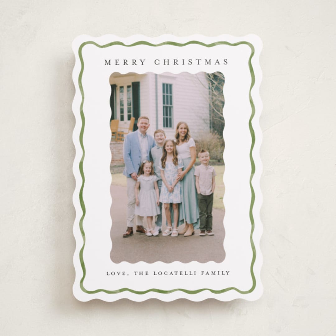 "Holiday Fringe" - Holiday Cards in Fern by Chris Griffith - Front