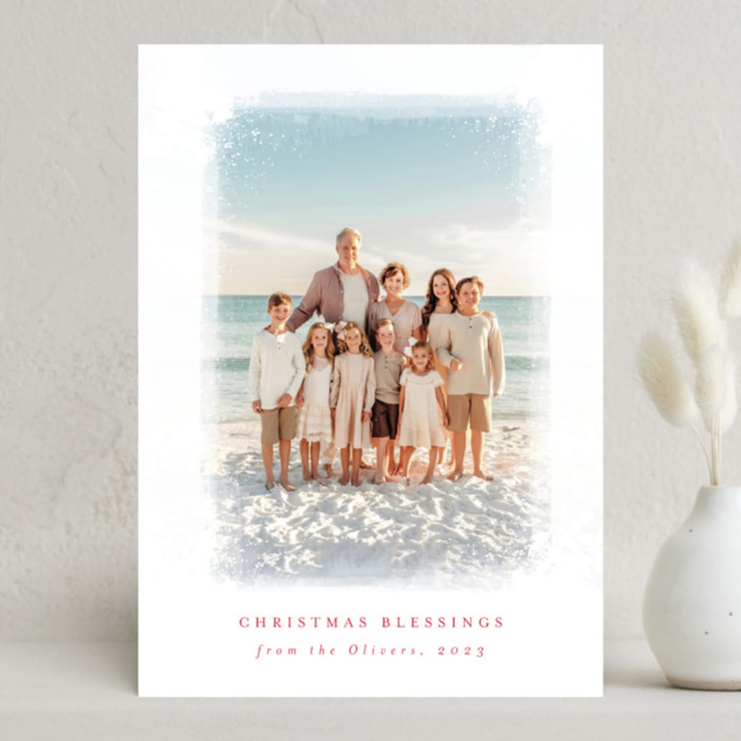 "Frosting" - Holiday Cards in Holly Berry by AK Graphics - Front