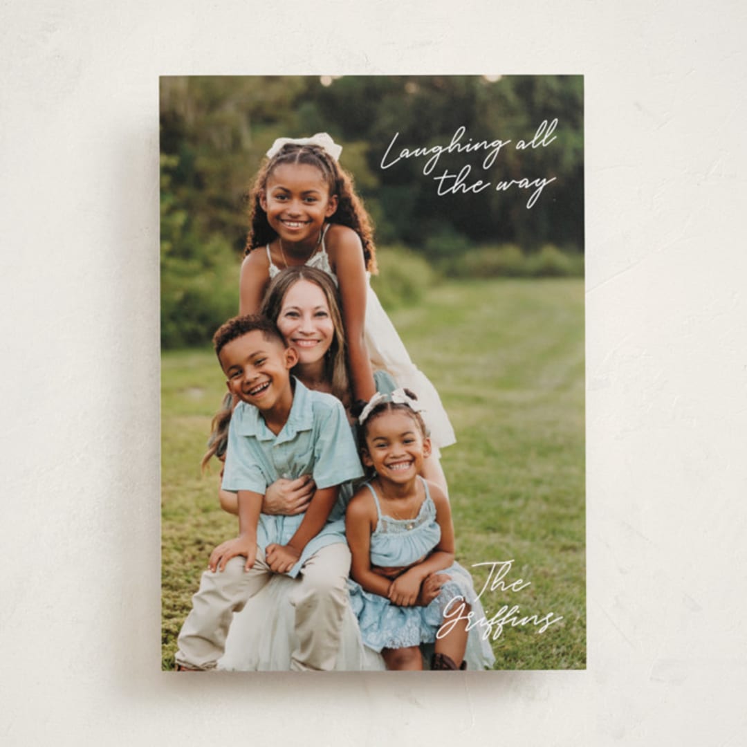 "Simple Nostalgia" - Holiday Cards in Snow by Lisa Assenmacher - Front