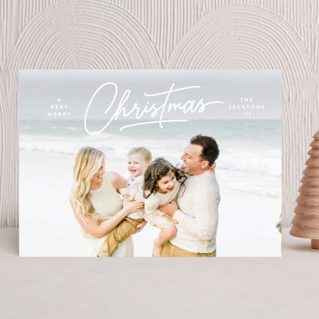 "Dashing" - Holiday Cards in Snow by Lauren Chism - Front