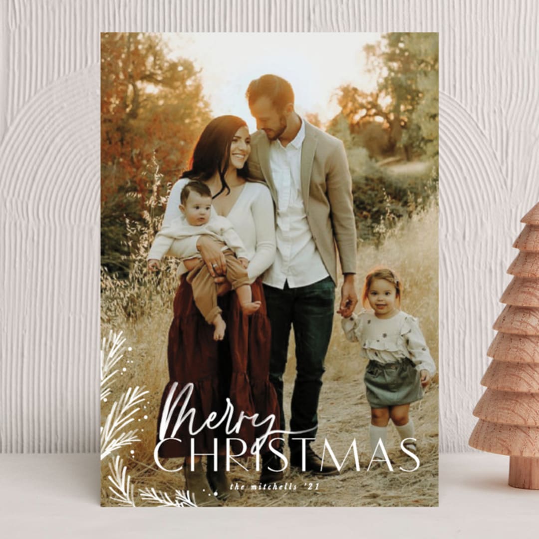 "Simply accented" - Holiday Cards in Winter by Creo Study - Front