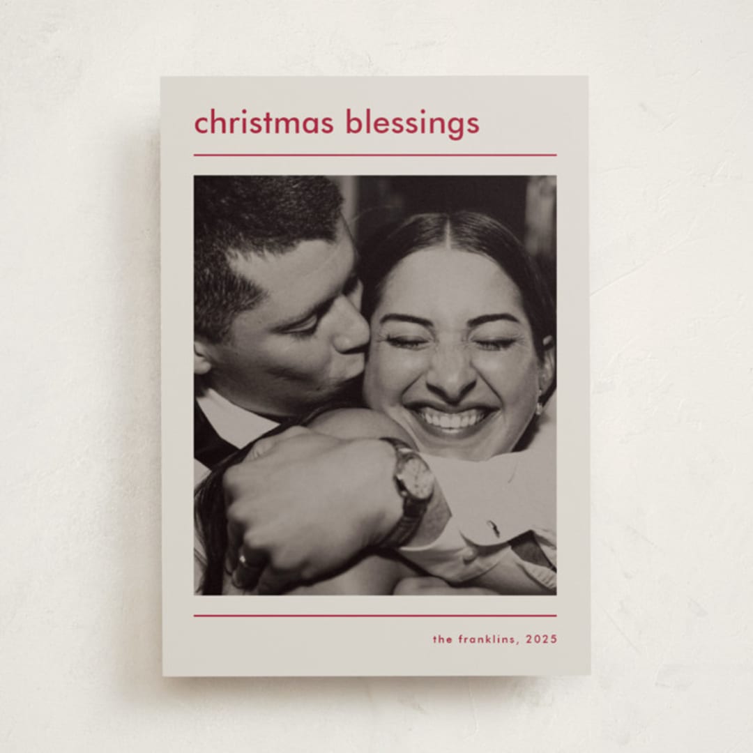 "Modern blessing" - Holiday Cards in Vanilla by Stacey Meacham - Front