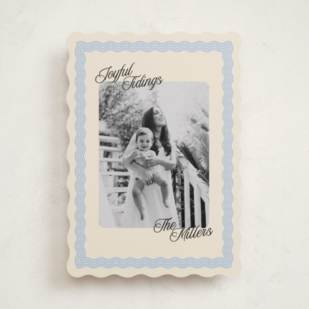 "Jovie" - Holiday Cards in Frost by Pati Cascino - Front