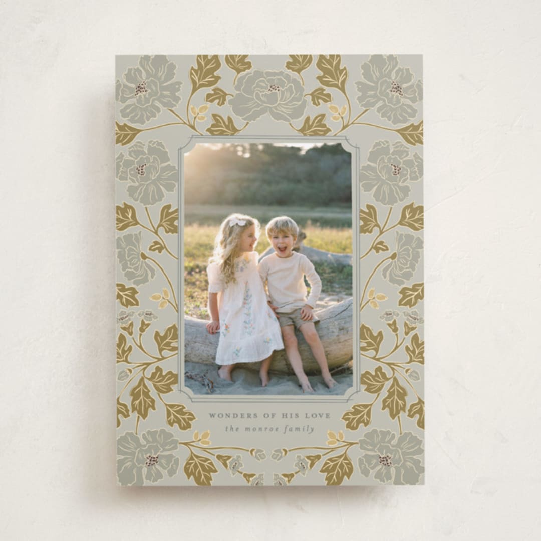 "Christmas Poppies" - Holiday Cards in Glacier by Tara Grangroth - Front