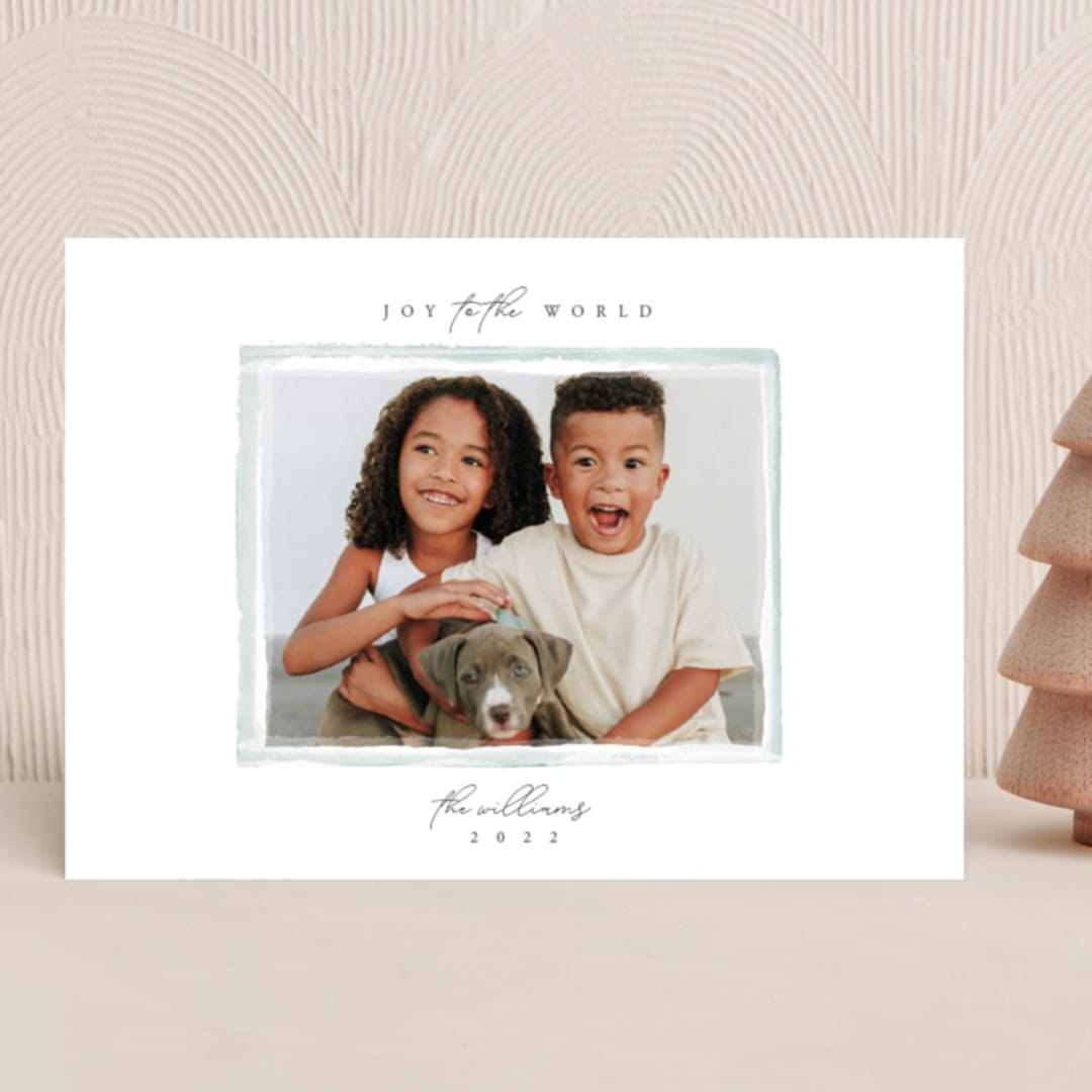 "Heirloom" - Holiday Cards in Frost by Robert and Stella - Front
