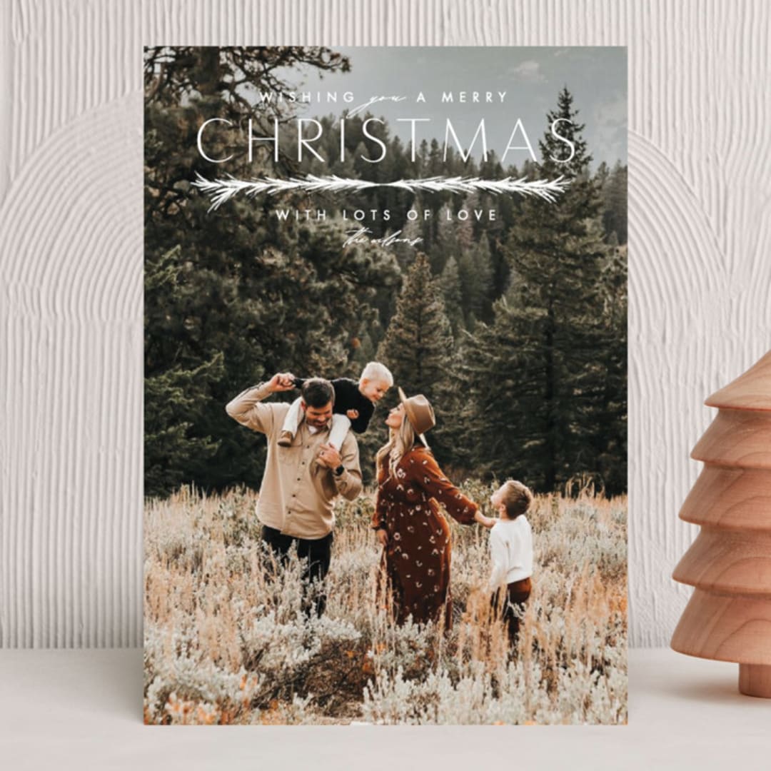 "bough" - Holiday Cards in Snowfall by Erin L. Wilson - Front