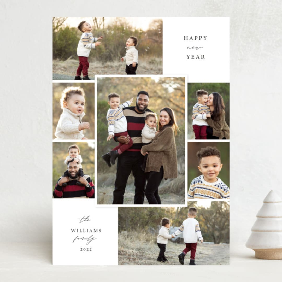 "Merry Seven" - Holiday Cards in Snowflake by Holly Whitcomb - Front