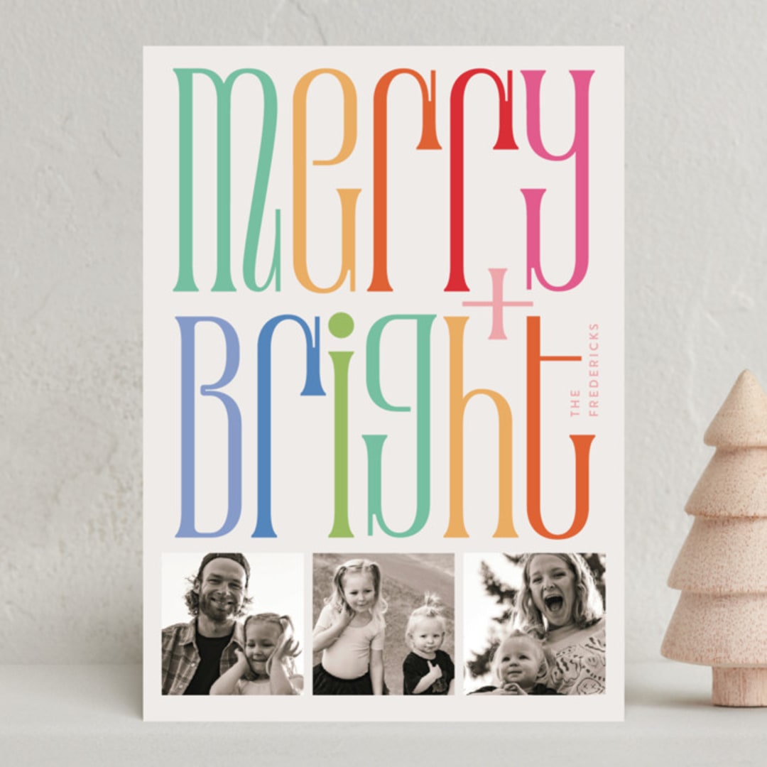 "Vintage Pop" - Holiday Cards in Sprinkles by Jackie Crawford - Front